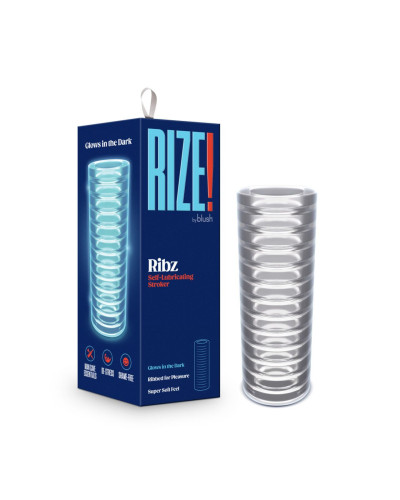 Мастурбатор Rize by Blush - Ribz Glow in the Dark Masturbator - Clear - Фото №1