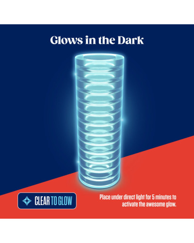 Мастурбатор Rize by Blush - Ribz Glow in the Dark Masturbator - Clear - Фото №4