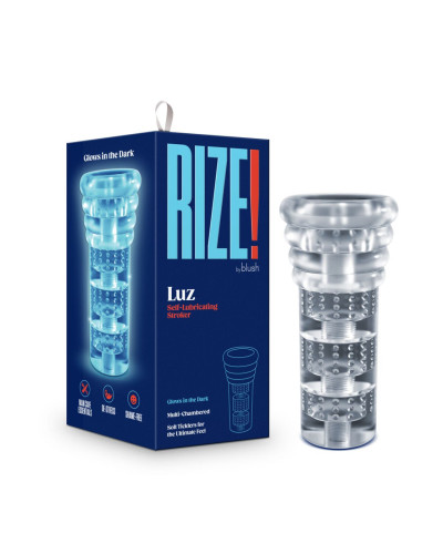 Мастурбатор Rize by Blush - Luz Glow in the Dark Masturbator - Clear - Фото №1