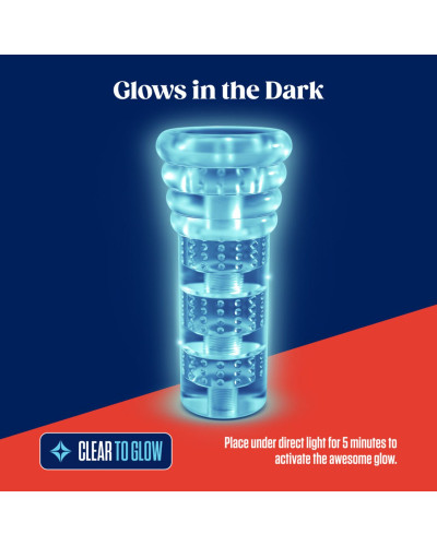 Мастурбатор Rize by Blush - Luz Glow in the Dark Masturbator - Clear - Фото №4