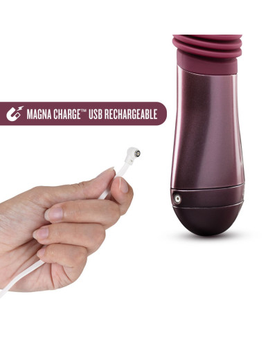 Пульсатор Temptasia by Blush - Trixie Thrusting Dildo - Wine Red - Фото №3