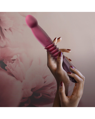 Пульсатор Temptasia by Blush - Trixie Thrusting Dildo - Wine Red - Фото №9