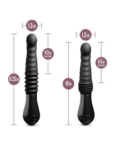 Пульсатор Temptasia by Blush - Lazarus Thrusting Dildo - Black - Фото №5