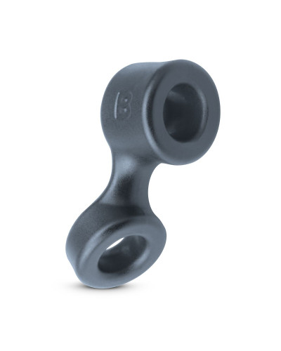 Эрекционное кольцо Boners Cock Ring And Ball Stretcher - Grey - Фото №1