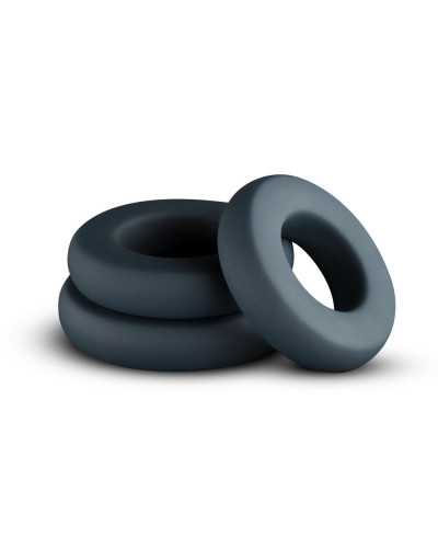 Набор эрекционных колец Boners 3-Piece Hefty Cock Ring Set - Фото №1