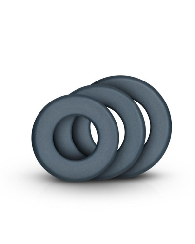 Набор эрекционных колец Boners 3-Piece Hefty Cock Ring Set - Фото №2