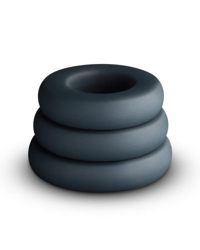 Набор эрекционных колец Boners 3-Piece Hefty Cock Ring Set - Фото №3