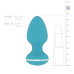 Анальна вібропробка Cala Azul - Blanca Vibrating anal plug - Фото №6