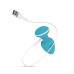 Анальна вібропробка Cala Azul - Blanca Vibrating anal plug - Фото №7
