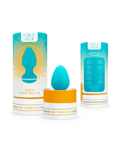 Анальна вібропробка Cala Azul - Blanca Vibrating anal plug - Фото №9