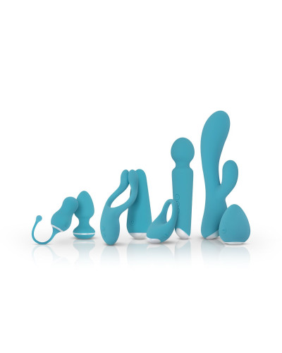 Анальна вібропробка Cala Azul - Blanca Vibrating anal plug - Фото №10