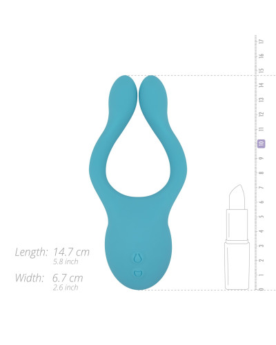 Вібратор для пар Cala Azul - Dani I Couples Vibrator - Фото №7