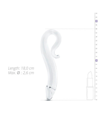 Скляний дилдо Gildo Glass Dildo No. 14, реалістична головка - Фото №2