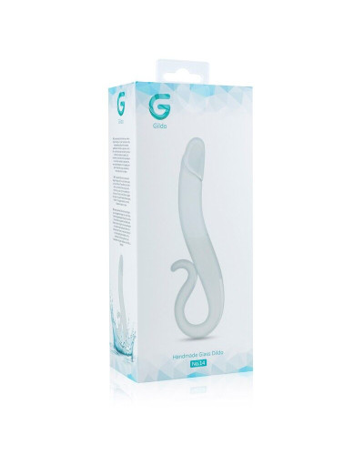 Скляний дилдо Gildo Glass Dildo No. 14, реалістична головка - Фото №4