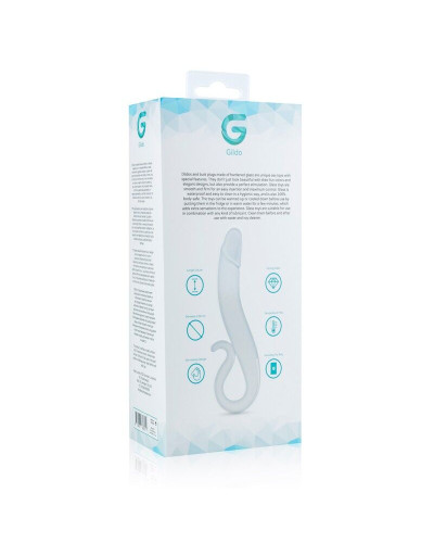 Скляний дилдо Gildo Glass Dildo No. 14, реалістична головка - Фото №5