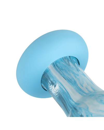 Стеклянный дилдо Gildo Ocean Ripple, объемная головка, идеально для точки G - Фото №6