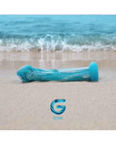 Стеклянный дилдо Gildo Ocean Ripple, объемная головка, идеально для точки G - Фото №8
