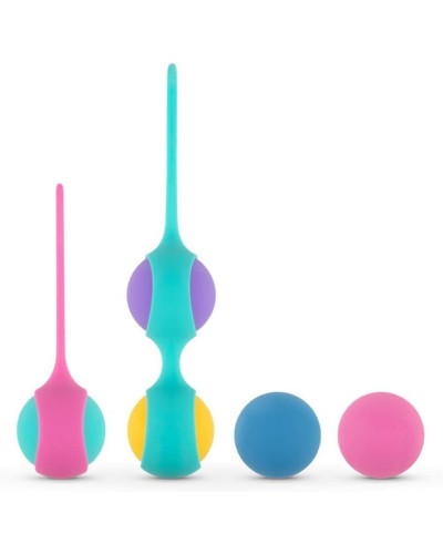 Набор вагинальных шариков PMV20: Vita – Kegel Ball Set, масса 40, 50, 60 г, два держателя - Фото №2