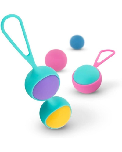 Набор вагинальных шариков PMV20: Vita – Kegel Ball Set, масса 40, 50, 60 г, два держателя - Фото №3