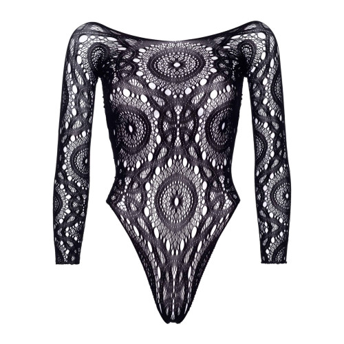 Еротичне боді-бодістокінг Leg Avenue Snap crotch thong back teddy Black S/M