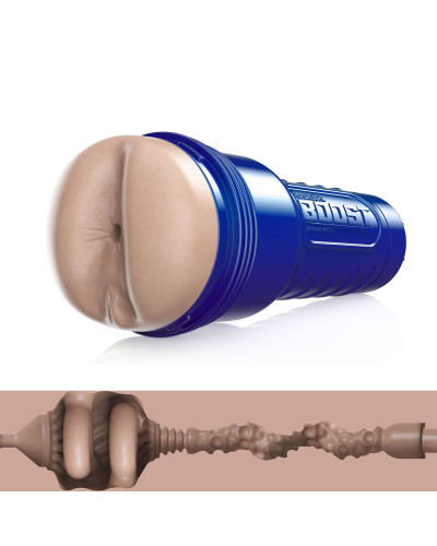 Мастурбатор-попка Fleshlight Boost Blast Female Light Medium Flesh, плаваючі кільця Turbo Tech - Фото №1