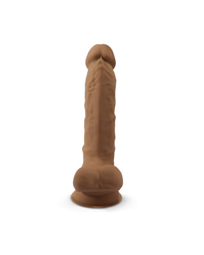 Фалоімітатор SilexD Johnny Caramel (MODEL 1 size 7in), двошаровий, силікон + Silexpan, діаметр 3,8см - Фото №3