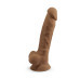 Фалоімітатор SilexD Johnny Caramel (MODEL 1 size 7in), двошаровий, силікон + Silexpan, діаметр 3,8см - Фото №4
