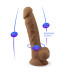 Фалоімітатор SilexD Johnny Caramel (MODEL 1 size 7in), двошаровий, силікон + Silexpan, діаметр 3,8см - Фото №6