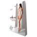Бодистокинг с имитацией корсетной шнуровки Passion BS094 One Size, white, цветочный узор, с доступом - Фото №6