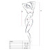 Ажурна мінісукня на тонких бретелях Passion BS096 One Size, white, плетіння на грудях - Фото №5