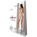 Ажурна мінісукня на тонких бретелях Passion BS096 One Size, white, плетіння на грудях - Фото №6
