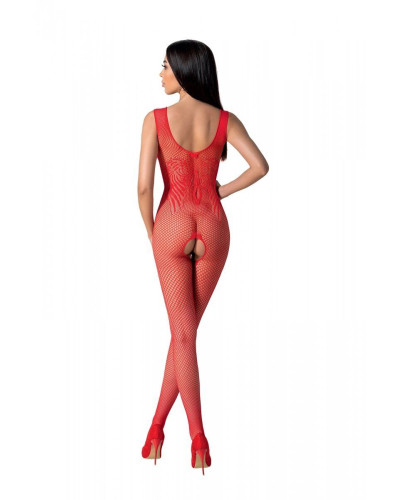 Бодистокинг с крыльями Passion BS098 One Size, red, средняя сетка, открытый доступ - Фото №2