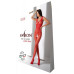 Бодистокинг с крыльями Passion BS098 One Size, red, средняя сетка, открытый доступ - Фото №6