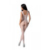 Бодистокинг с крыльями Passion BS098 One Size, white, средняя сетка, открытый доступ - Фото №2