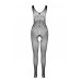Бодистокинг с крыльями Passion BS098 One Size, white, средняя сетка, открытый доступ - Фото №4