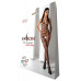 Бодістокінг з плетінням на животику Passion BS100 One Size, black, декоративний шов, з доступом - Фото №6