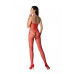 Бодистокинг с плетением на животике Passion BS100 One Size, red, декоративный шов, с доступом - Фото №2