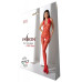 Бодистокинг с плетением на животике Passion BS100 One Size, red, декоративный шов, с доступом - Фото №6