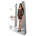 Полупрозрачное мини-платье Passion BS101 One Size, black, рукава-митенки - Фото №6