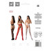 Эротические колготки-бодистокинг со шнуровкой на бедрах Passion S026 One Size, red, с доступом - Фото №5