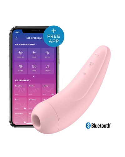 Вакуумний кліторальний стимулятор Satisfyer Curvy 2+ Pink (м'ята упаковка!!!) - Фото №1