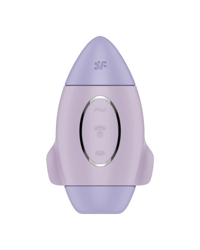 Вакуумний стимулятор з вібрацією Satisfyer Mission Control Violet, 2 незалежні мотори - Фото №2