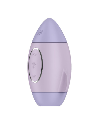 Вакуумний стимулятор з вібрацією Satisfyer Mission Control Violet, 2 незалежні мотори - Фото №4