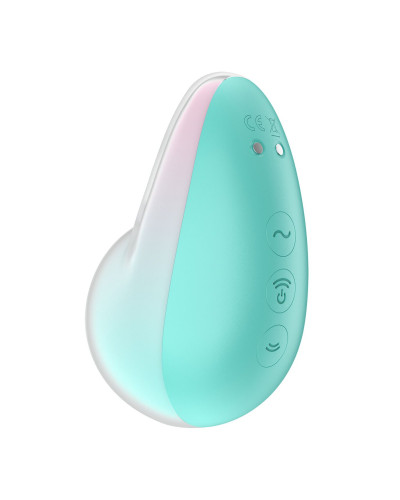 Вакуумний стимулятор з вібрацією Satisfyer Pixie Dust Mint/Pink - Фото №4