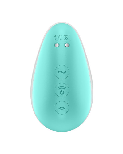 Вакуумний стимулятор з вібрацією Satisfyer Pixie Dust Mint/Pink - Фото №5