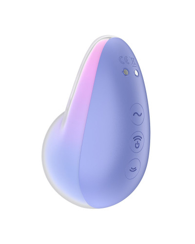 Вакуумний стимулятор з вібрацією Satisfyer Pixie Dust Violet/Pink - Фото №4
