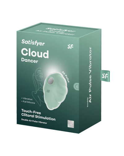 Вакуумный стимулятор с вибрацией Satisfyer Cloud Dancer Mint - Фото №6