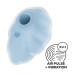 Вакуумний стимулятор з вібрацією Satisfyer Cloud Dancer Blue - Фото №1
