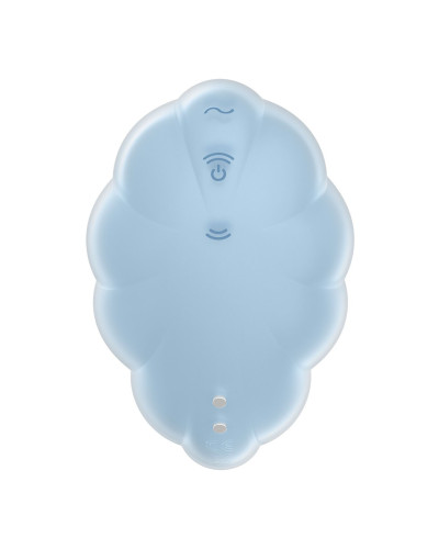 Вакуумний стимулятор з вібрацією Satisfyer Cloud Dancer Blue - Фото №5