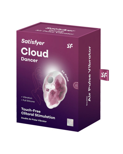 Вакуумный стимулятор с вибрацией Satisfyer Cloud Dancer Red - Фото №6